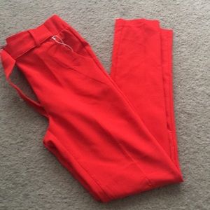 Bright Red Size Small Skinny Dress Pants NEW